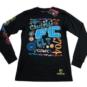 Papel Picado LS tee Charolette FC - NWT -Small